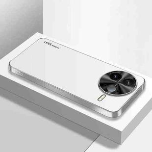 For Redmi K80 Pro AG Frosted Electroplating Acrylic Phone Case(Silver White)