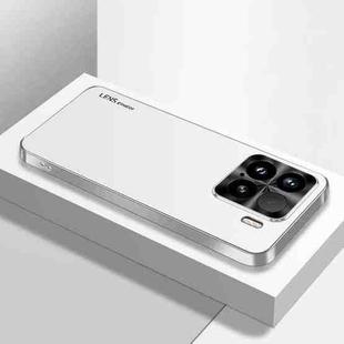 For Xiaomi 15 AG Frosted Electroplating Acrylic Phone Case(Silver White)