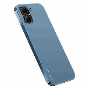 For Xiaomi Poco X7 Pro AG Frosted Electroplating Acrylic Phone Case(Navy Blue)