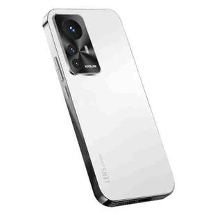 For Xiaomi 12T AG Frosted Electroplating Acrylic Phone Case(Silver White)