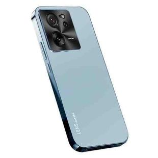 For Xiaomi 13T AG Frosted Electroplating Acrylic Phone Case(Sierra Blue)