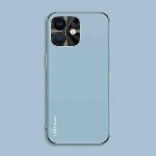 For iPhone 12 AG Frosted Electroplating Acrylic Phone Case(Sierra Blue)