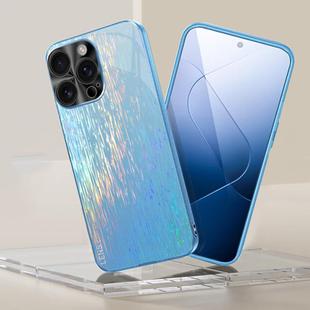 For iPhone 16 Pro Max Dazzling Acrylic Shockproof Phone Case(Blue)