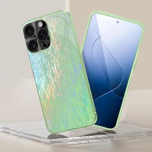For iPhone 16 Pro Dazzling Acrylic Shockproof Phone Case(Green)