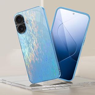 For iPhone 16 Plus Dazzling Acrylic Shockproof Phone Case(Blue)