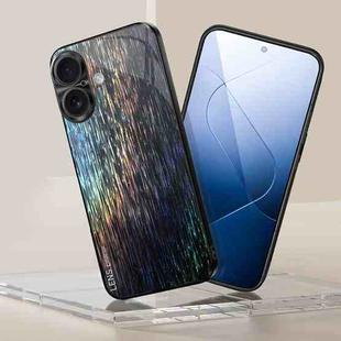 For iPhone 16 Dazzling Acrylic Shockproof Phone Case(Black)