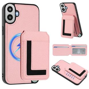 For Nothing CMF Phone 1 Detachable Magsafe Magnetic Card Bag Phone Case(Pink)