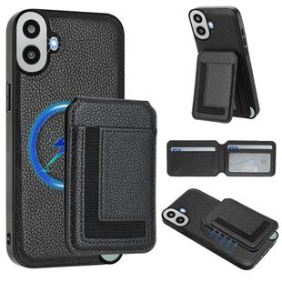 For Nothing CMF Phone 1 Detachable Magsafe Magnetic Card Bag Phone Case(Black)