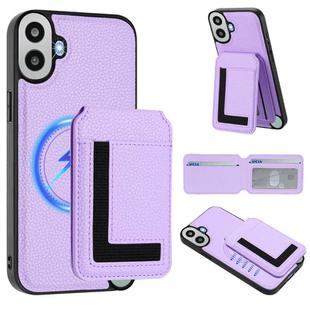 For Nothing CMF Phone 1 Detachable Magsafe Magnetic Card Bag Phone Case(Light Purple)