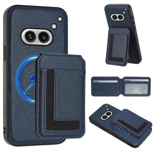 For Nothing Phone 2a Detachable Magsafe Magnetic Card Bag Phone Case(Dark Blue)