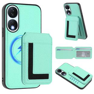 For Honor X7b / Play 8T CX01 Detachable Magsafe Magnetic Card Bag Phone Case(Mint Green)