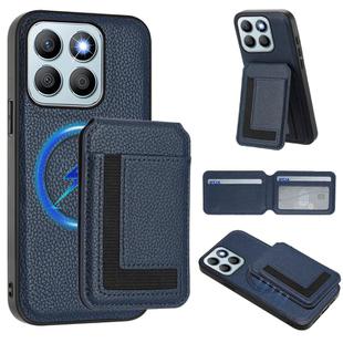 For Honor X8b CX01 Detachable Magsafe Magnetic Card Bag Phone Case(Dark Blue)