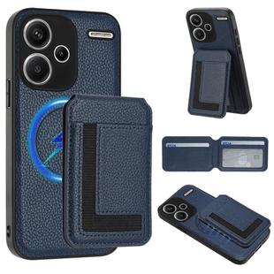 For Redmi Note 13 Pro+ CX01 Detachable Magsafe Magnetic Card Bag Phone Case(Dark Blue)