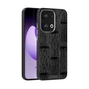 For OPPO Reno13 Global ABEEL Beast Pattern 6D Micro-Embossed MagSafe Genuine Leather Phone Case(Black)