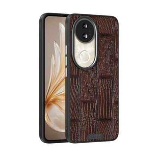 For vivo S20 ABEEL Beast Pattern 6D Micro-Embossed MagSafe Genuine Leather Phone Case(Brown)
