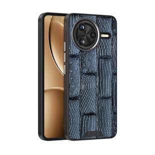 For Redmi K80 ABEEL Beast Pattern 6D Micro-Embossed MagSafe Genuine Leather Phone Case(Blue)