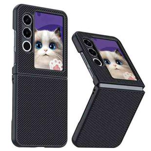 For ZTE nubia Flip2 Carbon Fiber Texture Printing Phone Case(Black)