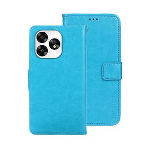 For Umidigi A15 idewei Crazy Horse Texture Leather Phone Case(Sky Blue)