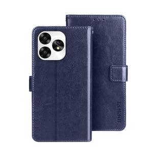 For Umidigi A15 idewei Crazy Horse Texture Leather Phone Case(Blue)