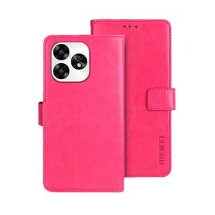 For Umidigi A15 idewei Crazy Horse Texture Leather Phone Case(Rose Red)