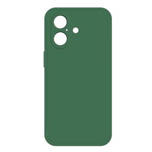 For iPhone 16 Imitation Liquid Silicone Phone Case(Dark Green)