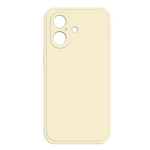 For iPhone 16 Imitation Liquid Silicone Phone Case(White)