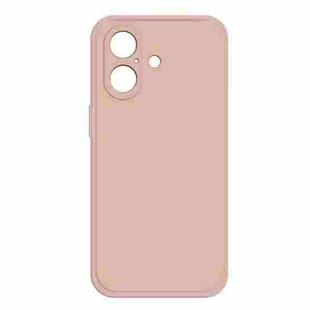 For iPhone 16 Imitation Liquid Silicone Phone Case(Pink)