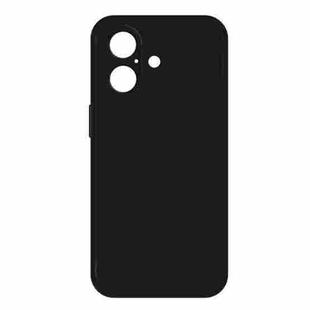 For iPhone 16 Imitation Liquid Silicone Phone Case(Black)