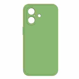 For iPhone 16 Imitation Liquid Silicone Phone Case(Matcha Green)