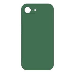 For iPhone 16e Imitation Liquid Silicone Phone Case(Dark Green)