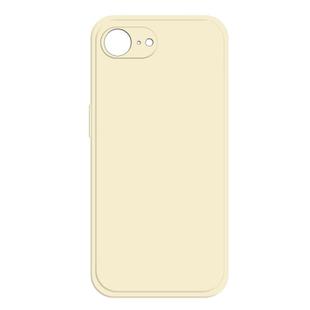 For iPhone 16e Imitation Liquid Silicone Phone Case(White)