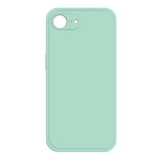 For iPhone 16e Imitation Liquid Silicone Phone Case(Light Cyan)
