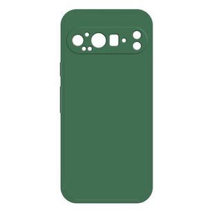 For Google Pixel 9 Pro Imitation Liquid Silicone Phone Case(Dark Green)