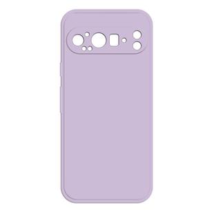For Google Pixel 9 Pro Imitation Liquid Silicone Phone Case(Purple)
