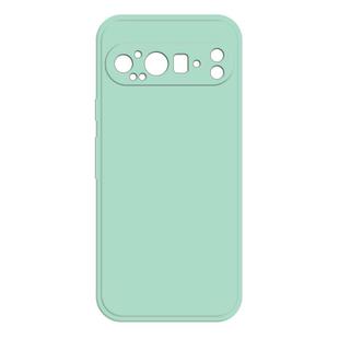 For Google Pixel 9 Pro Imitation Liquid Silicone Phone Case(Light Cyan)