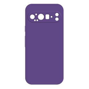 For Google Pixel 9 Pro Imitation Liquid Silicone Phone Case(Dark Purple)