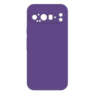 For Google Pixel 9 Pro XL Imitation Liquid Silicone Phone Case(Dark Purple)