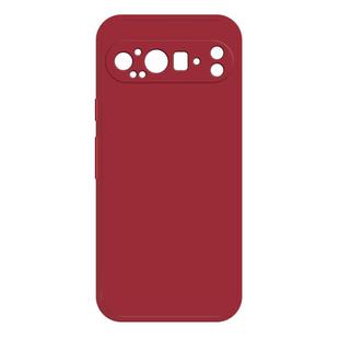For Google Pixel 9 Pro XL Imitation Liquid Silicone Phone Case(Dark Red)