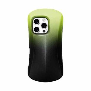 For iPhone 16 YOYOISLES Ocean Series EVA Curved Phone Case(Black Green)