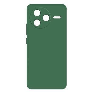For Redmi K80 Imitation Liquid Silicone Phone Case(Dark Green)