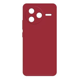 For Redmi K80 Imitation Liquid Silicone Phone Case(Dark Red)