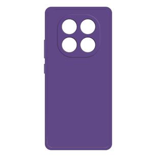 For Redmi Note 14 Pro 4G Imitation Liquid Silicone Phone Case(Dark Purple)