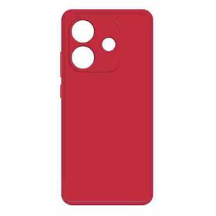 For Redmi Note 14 4G 163.25mm Imitation Liquid Silicone Phone Case(Red)