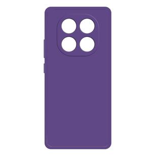 For Redmi Note 14 Pro 5G Imitation Liquid Silicone Phone Case(Dark Purple)