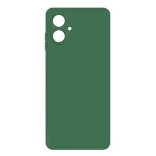 For Samsung Galaxy A06 4G / 5G Imitation Liquid Silicone Phone Case(Dark Green)
