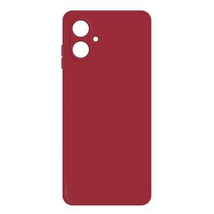 For Samsung Galaxy A06 4G / 5G Imitation Liquid Silicone Phone Case(Dark Red)