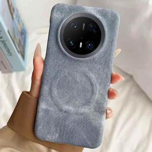 For Huawei Mate 70 Pro Denim MagSafe Magnetic PC + PU Phone Case(Grayish Blue)