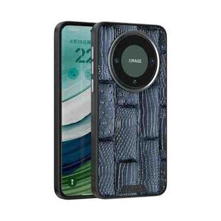 For Huawei Mate 60 Pro / 60 Pro+ ABEEL Beast Pattern 6D Micro-Embossed MagSafe Genuine Leather Phone Case(Blue)