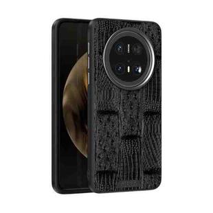 For Huawei Mate 70 Pro / 70 Pro+ ABEEL Beast Pattern 6D Micro-Embossed MagSafe Genuine Leather Phone Case(Black)