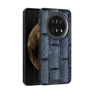 For Huawei Mate 70 Pro / 70 Pro+ ABEEL Beast Pattern 6D Micro-Embossed MagSafe Genuine Leather Phone Case(Blue)